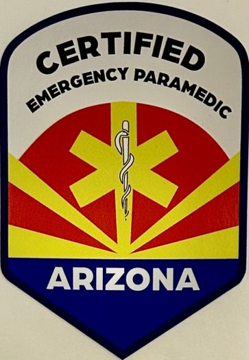 ARIZONA CERTIFIED EMERGENCY PARAMEDIC Sticker.